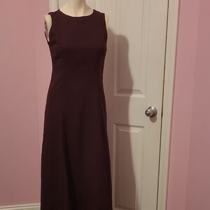 Elegant Sleeveless Burgundy Dress Custom Made No Tags Worn Once